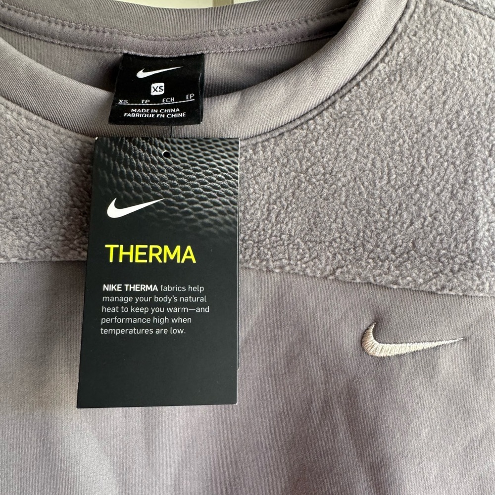 Nike Women's Two-Tone Gray Therma Sweatshirt XS - Picture 7 of 7